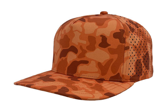 Zapped Blackhawk Blaze Orange Old School Camo Sweatproof Performance Hat